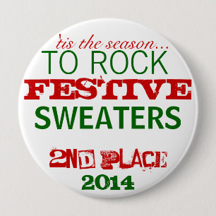 Ugly Sweater Prize-Button Ronde Button 4,0 Cm