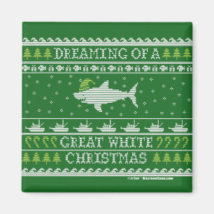 Ugly Sweater Santa Shark Magneet