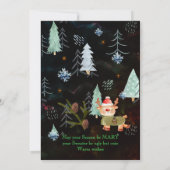 Ugly Sweater Schattigee Noordse Dieren Feestdagenkaart (Achterkant)