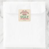 Ugly Sweater Vierkante Sticker (Tas)