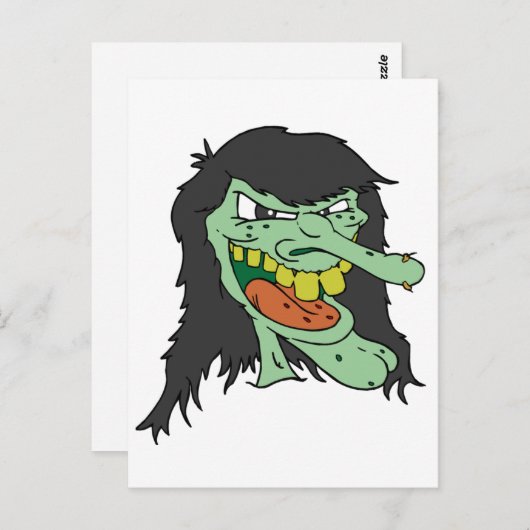 Ugly Witch Briefkaart (Voorkant / Achterkant)