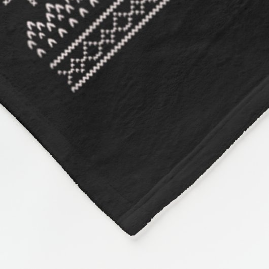 Ugly Xmas Sweater Style Frenchie Dog Reindeer Chri Fleece Deken (Hoek)