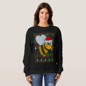 Ugly Xmas Sweater Style Lighting Bee Christmas (Voorkant volledig)