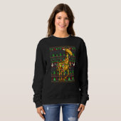 Ugly Xmas Sweater Style Lighting Giraffe Christmas (Voorkant volledig)