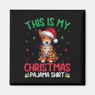 Ugly Xmas Tree Santa Speelgoed Fox Terriër Hond Ke Magneet