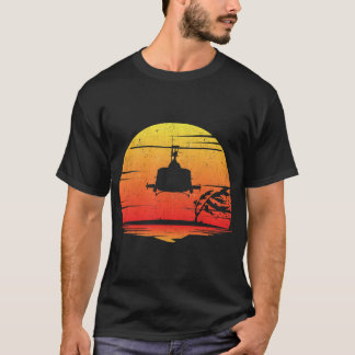 UH1 Huey Retro Helikopter  stijl Vietnam CH T-shirt