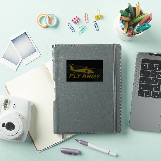 UH60 Blackhawk Side Fly Army Sticker (iPad Cover)