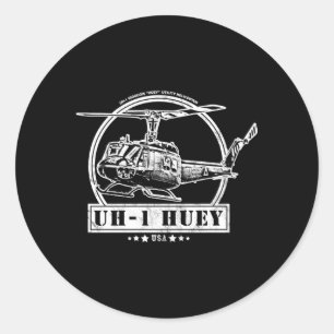 Uh-1 Huey Helikopter Ronde Sticker