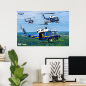 UH-1N IROQUOIS POSTER (Thuiskantoor)