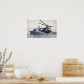 UH-1N Twin Huey Helicopter Poster (Keuken)