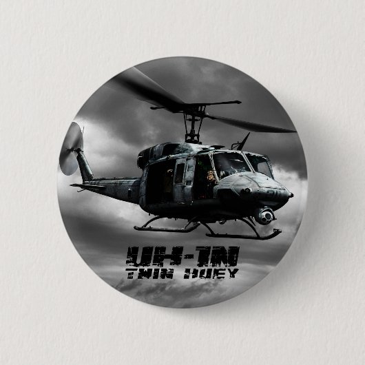 UH-1N Twin Huey Ronde Button 5,7 Cm (Voorkant)