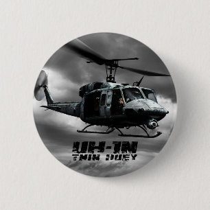 UH-1N Twin Huey Ronde Button 5,7 Cm