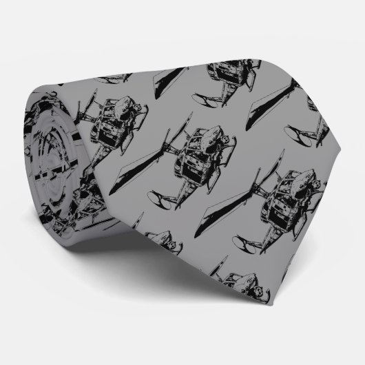 UH-1N Twin Huey-Stropdassen Stropdas (Opgerold)