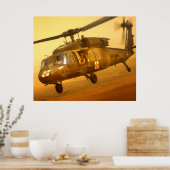 UH-60A Black Hawk Helicopter Poster (Keuken)