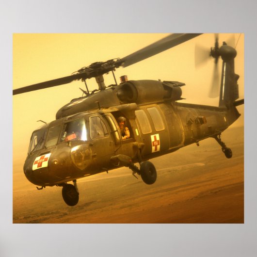 UH-60A Black Hawk Helicopter Poster (Voorkant)