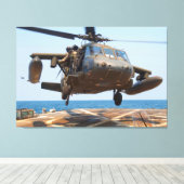 UH-60M BLACKHAWK 32x48 Canvas Afdruk (Insitu (Houten vloer))