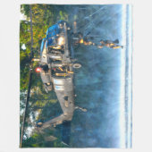 UH-60M ZWARTE HAWK FLEECE DEKEN (Voorkant)