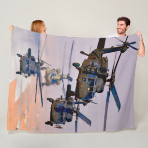 UH-60M ZWARTE HAWK FLEECE DEKEN