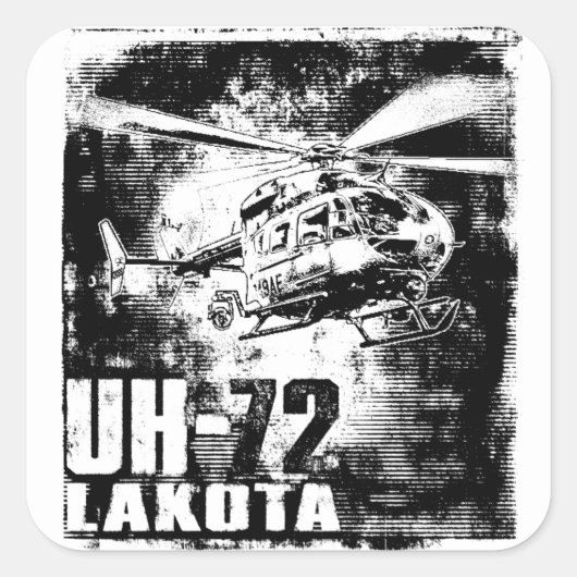 UH-72 Lakota Vierkante Sticker (Voorkant)