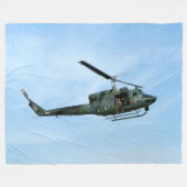 UH-I HUEY HELICOPTER 2 FLEECE DEKEN (Voorkant (Horizontaal))