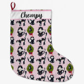 Uh Oh!  The Cat's in the Tree Grote Kerstsok (Voorkant)