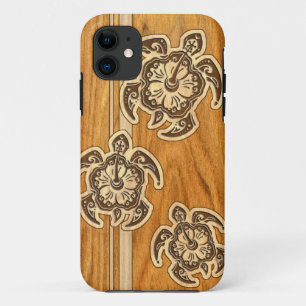 Uhane Honu Faux Wood Hawaiian Turtle iPhone 5 Hoes
