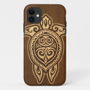 Uhane Honu Faux Wood Hawaiian Turtle iPhone 5 Hoes