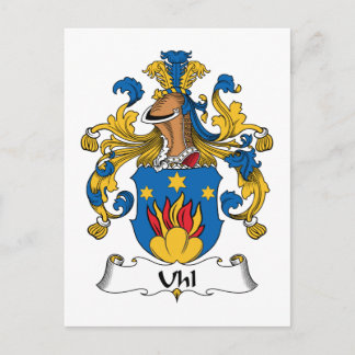 Uhl Family Crest Briefkaart