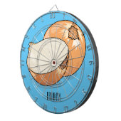 Ui-cartoon illustratie dartbord (Voorkant Rechts)