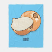 Ui-cartoon illustratie fleece deken (Voorkant)