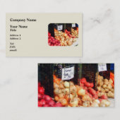 uien en aardappelen visitekaartje (Voorkant / Achterkant)