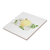 Uien en knoflook Kitchen Tegeltje (Zijkant)