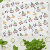 Uien Knoflook Soep Keuken Handdoek (Gevouwen)