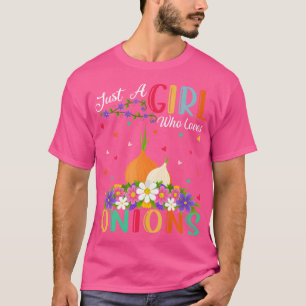 Uiengrootverbruiker Gewoon Een Meisje Dat Van Uien T-shirt