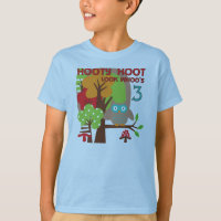 Uil 3e verjaardag T-shirts en geschenken
