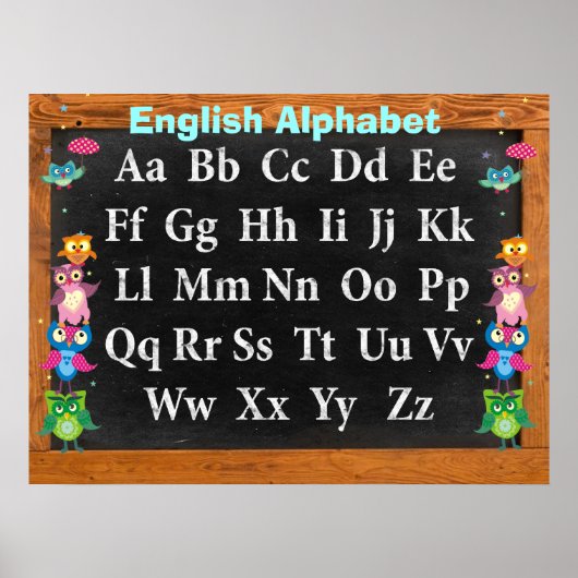  uil Alphabet  Poster (Voorkant)