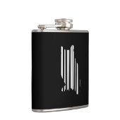 UIL BARCODE Vogel Barcode Vogel Designpatroon Heupfles (Rechts)