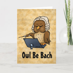 Uil Be Back Funny Blank Binnenin Wenskaart Kaart