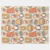 Uil Be Collectie fleece deken (Voorkant (Horizontaal))