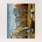 Uil Berg Herfst Loof Legpuzzel (Verticaal)