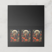 Uil bij nacht met volle maan (Buitenkant ongevouwen)