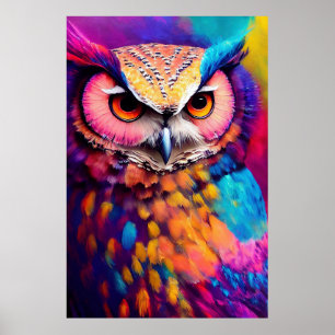 Uil Bird Animal Discovery Adventure Natuur Planet Poster