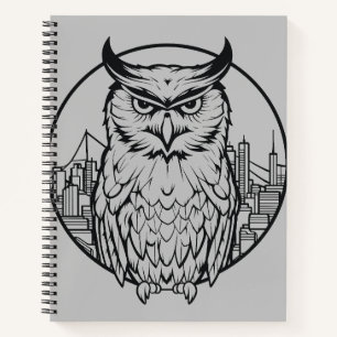 Uil Bird Animal Freedom World Wildlife Wonder Art Notitieboek