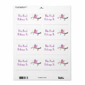 Uil Boek Sticker (Full Sheet)