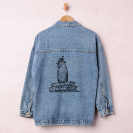 Uil Boeken Kennis Denim Jacket