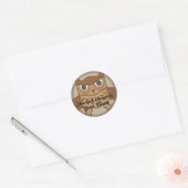 UIL-boekenplaat Ronde Sticker (Envelop)