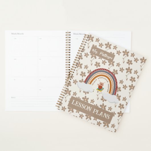 Uil Boho Floral Teacher Planner (Display)