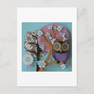 uil boom 2 briefkaart