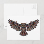 Uil Briefkaart (Voorkant / Achterkant)