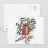 Uil Briefkaart (Voorkant / Achterkant)